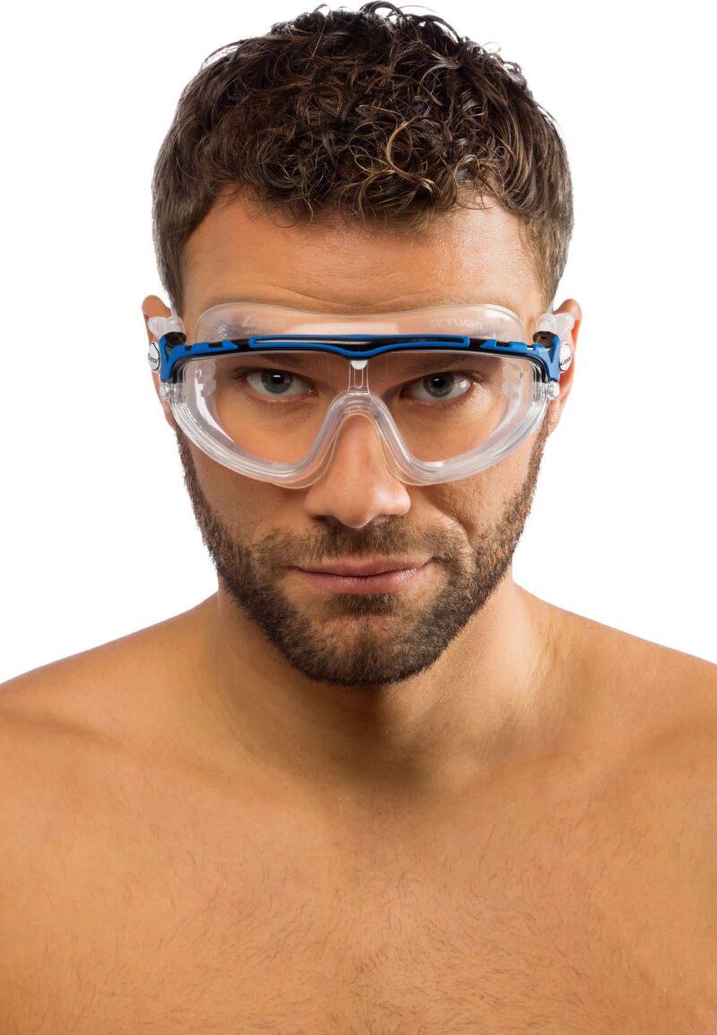 Cressi SKYLIGHT GOGGLES SIL CLEAR/FRAME WHITE BLUE