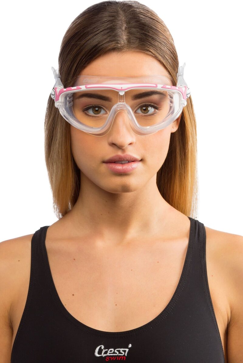 Cressi SKYLIGHT GOGGLES SIL CLEAR/FRAME WHITE PINK