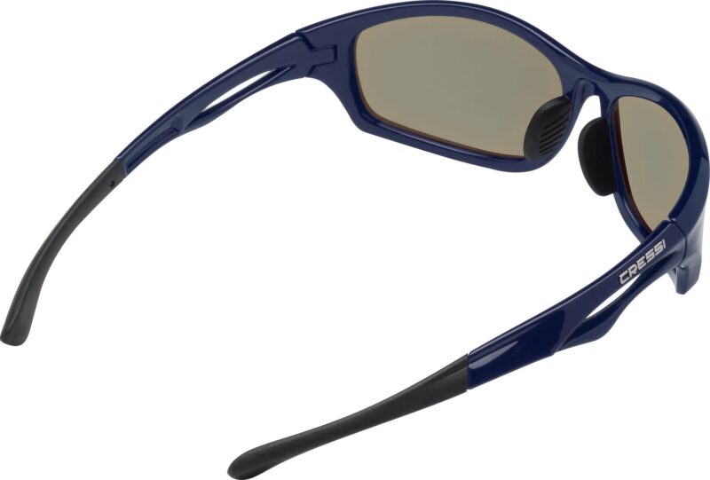 Cressi SNIPER SUNGLASSES BLACK MIRRORED LENS ORANGE