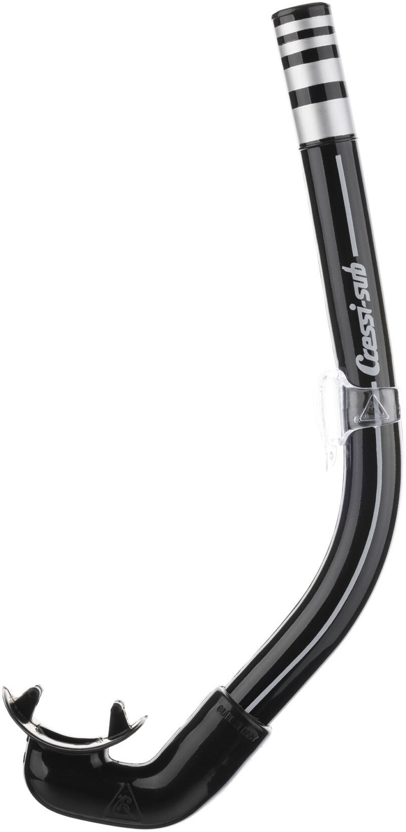 Cressi AMERICA SNORKEL SIL. BLACK/TUBE BLACK