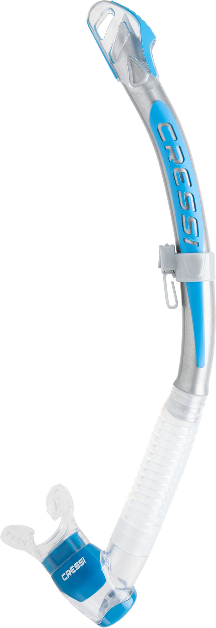 Cressi CORFU SNORKEL SIL. CLEAR/TUBE SILVER AZURE