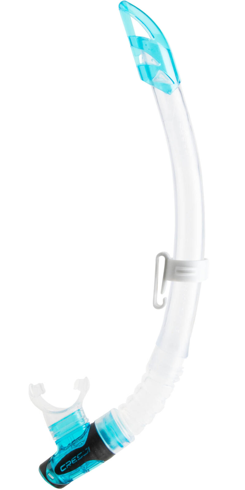 Cressi GAMMA SNORKEL SIL. CLEAR/TUBE AQUAMARINE - Image 2