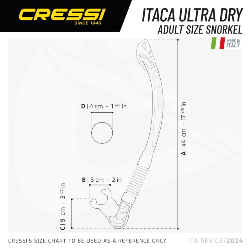 Cressi ALPHA ULTRA DRY SNORKEL SIL. CLEAR/TUBE BLACK PINK
