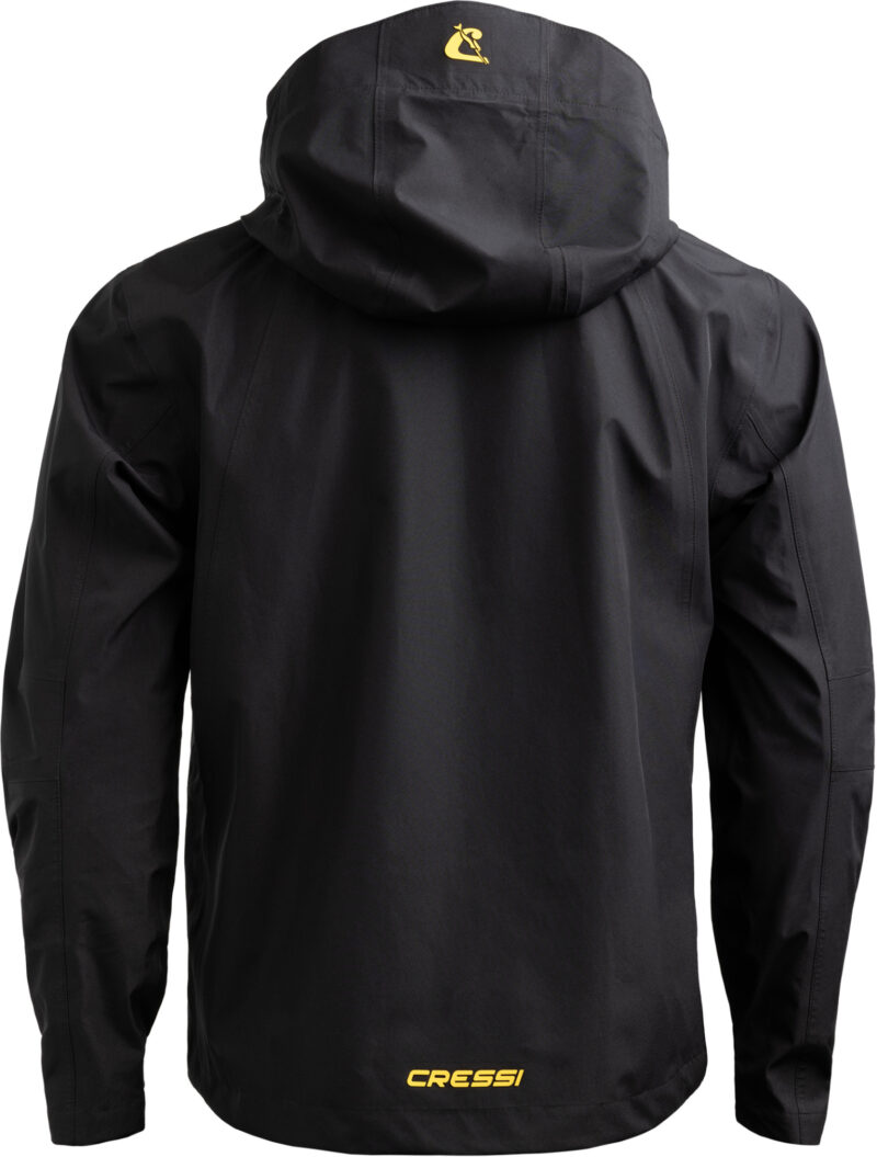 Cressi CRESSI HOODED SHELL JACKET UNIS.BLACK/YELLOW M - Image 4