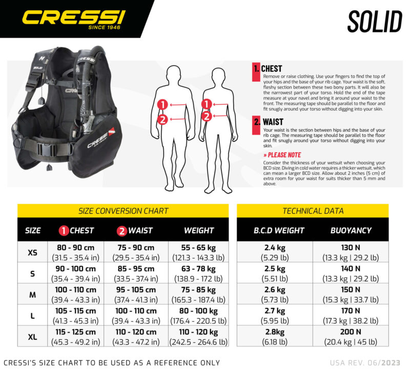 Cressi SOLID BCD DIVE CENTER EDITION L