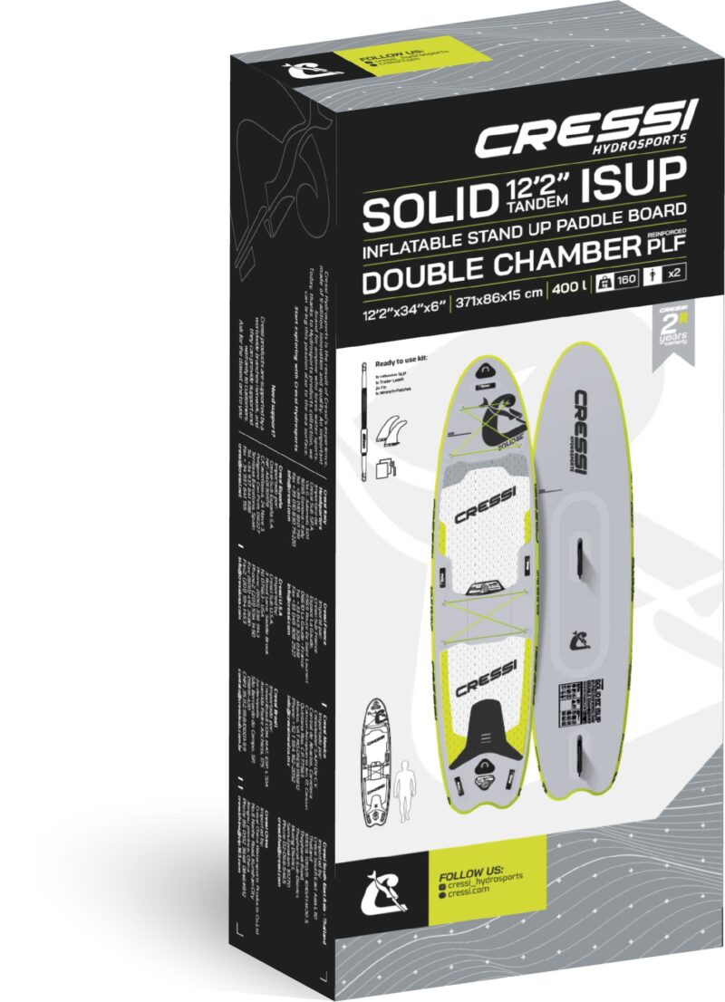 Cressi SOLID ALL ROUND DC ISUP GREY/FLUO 10'6''