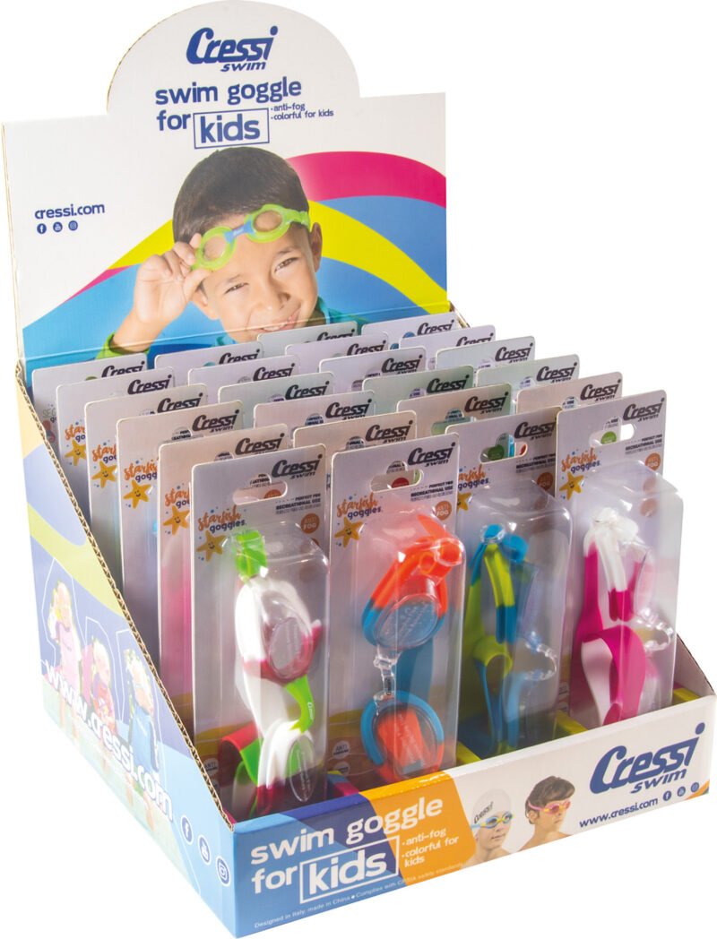Cressi STARFISH KID GOGGLES 24pcs w/DISPLAY