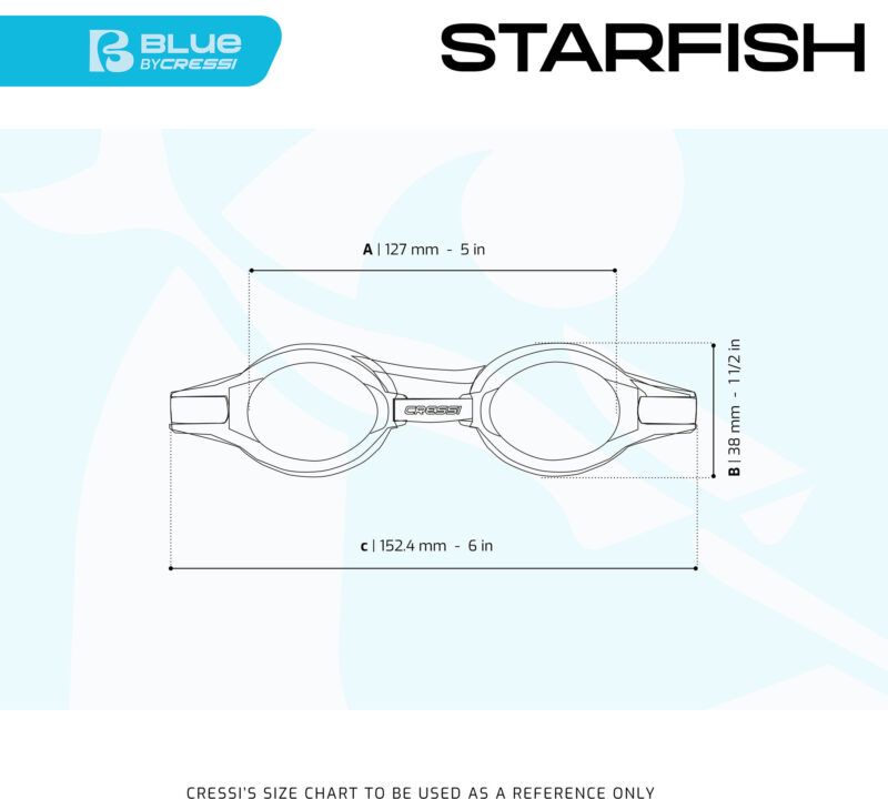 Cressi STARFISH KID GOGGLES RED/AZURE - Image 9