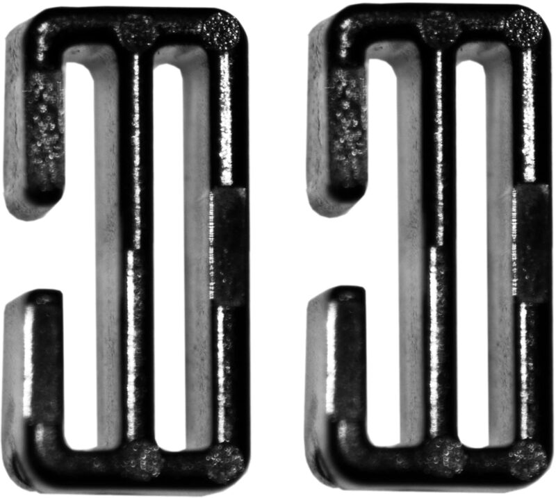 Cressi MASK STRAP LOOP LARGE BLACK (2pcs)