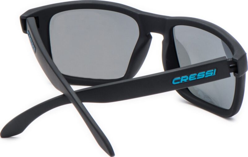 Cressi BLAZE SUNGLASSES MATT BLACK MIRRORED BLUE - Image 6