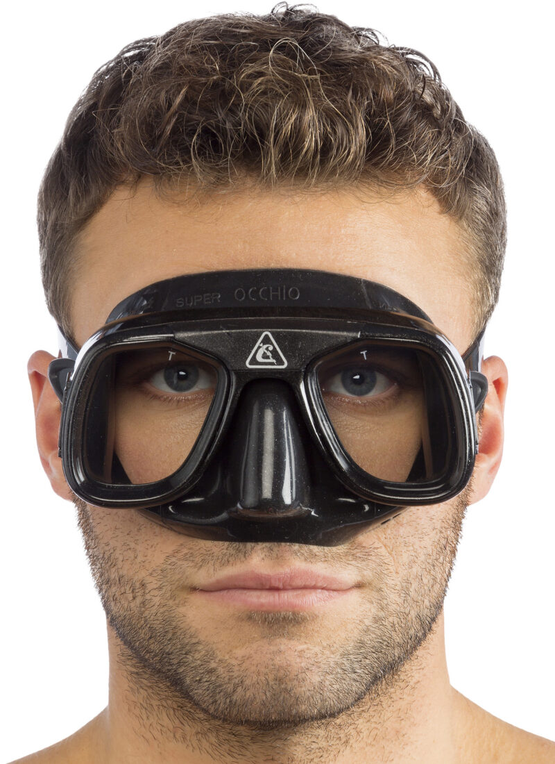 Cressi SUPEROCCHIO MASK SIL BLACK/FRAME BLACK - Image 5