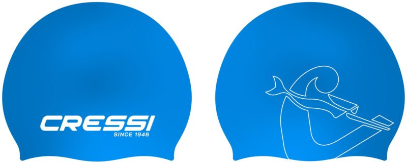 Cressi RICKY JR SWIM CAP AZURE/WHITE