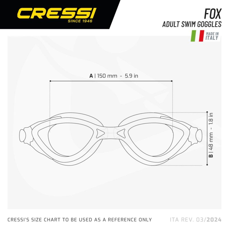 Cressi FOX GOGGLES ACQUAMARINA/FRAME AQUAMARINE