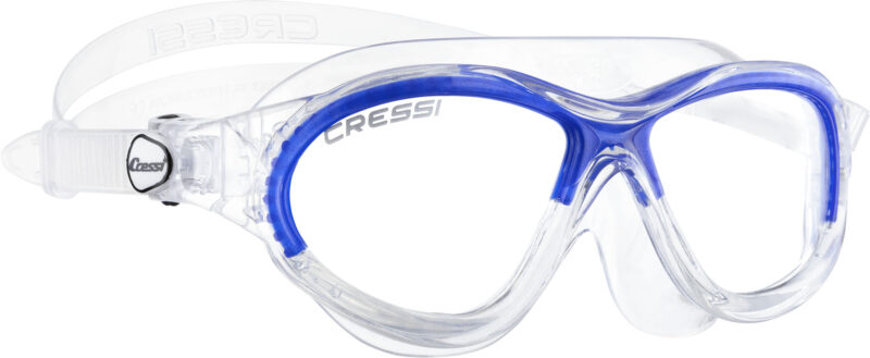 Cressi MINI COBRA GOGGLES CLEAR/FRAME BLUE - Image 2