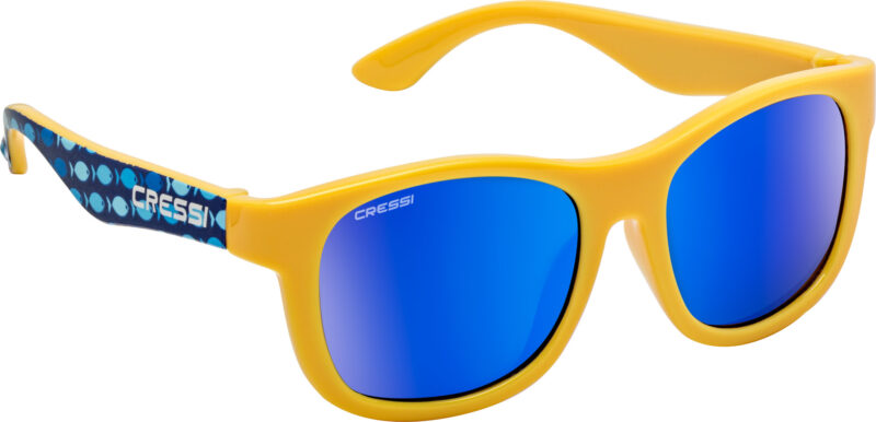 Cressi TEDDY SUNGLASSES 3-5 FISHES/MIRRORED LENS BLUE