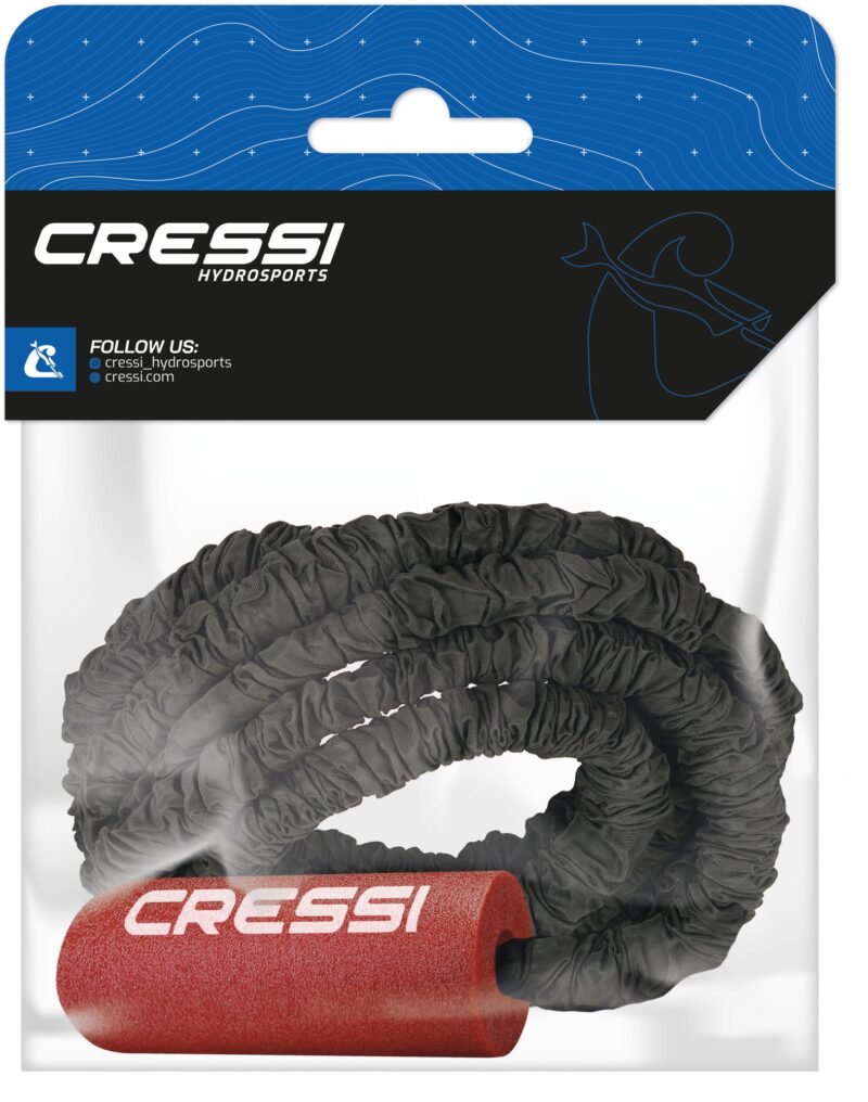 Cressi TRAILER LEASH BLACK/RED 8'
