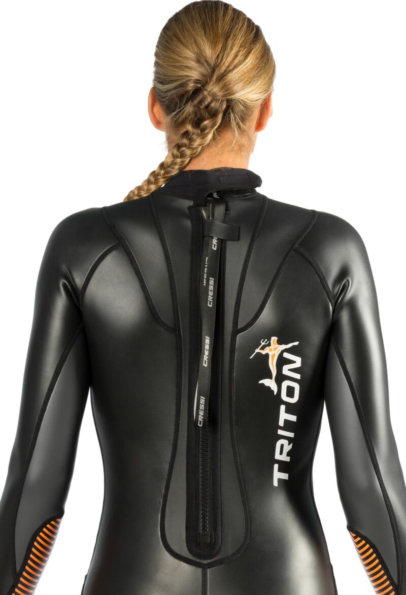 Cressi TRITON LADY MONOPIECE SWIMSUIT BLACK/ORANGE 1.5mm XS/1 - Image 4