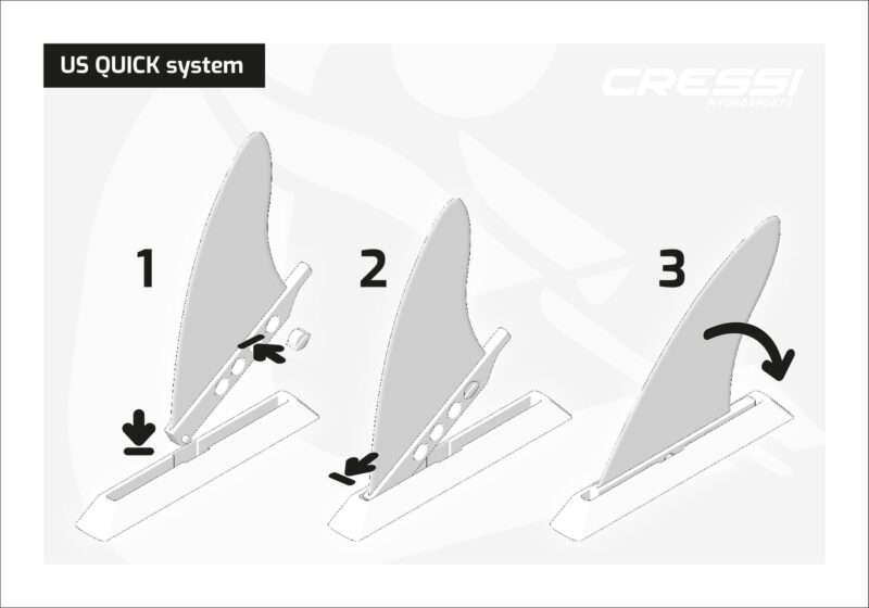 Cressi US QUICK SKEG FIN BLACK 9'' - Image 3