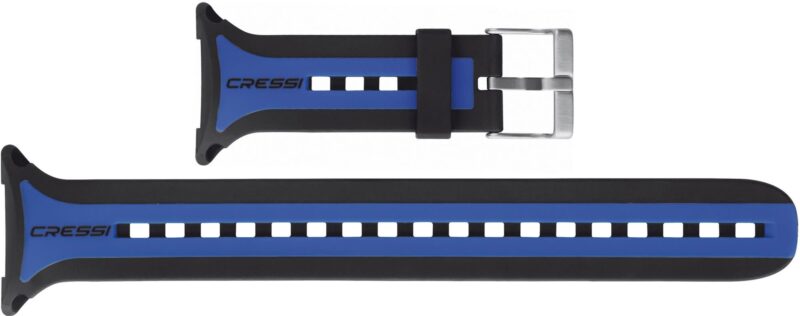 Cressi ROUND BIG SCREEN DIVE COMPUTER BAND BLACK/BLUE/BLACK