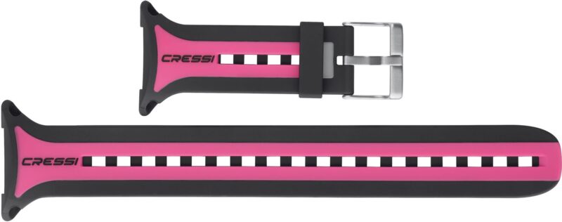 Cressi ROUND BIG SCREEN DIVE COMPUTER BAND BLACK/PINK/BLACK