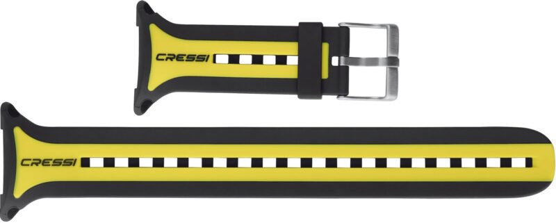 Cressi ROUND BIG SCREEN DIVE COMPUTER BAND BLACK/YELLOW/BLACK