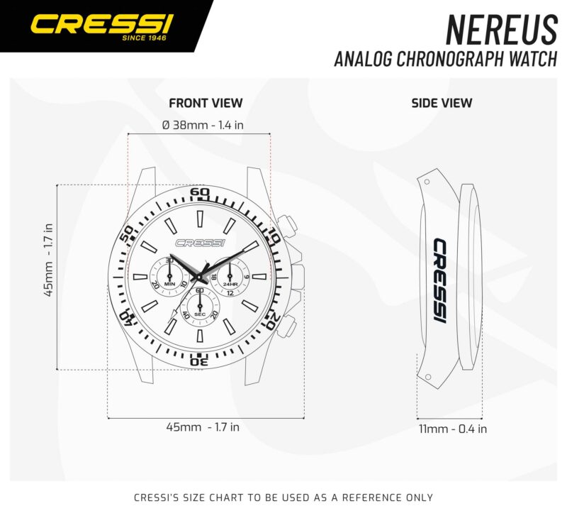 Cressi NEREUS WATCH SILVER/BLUE