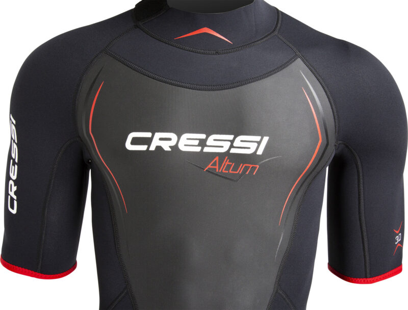Cressi ALTUM MAN 3MM SHORTY WETSUIT BLACK/RED L/4 - Image 4