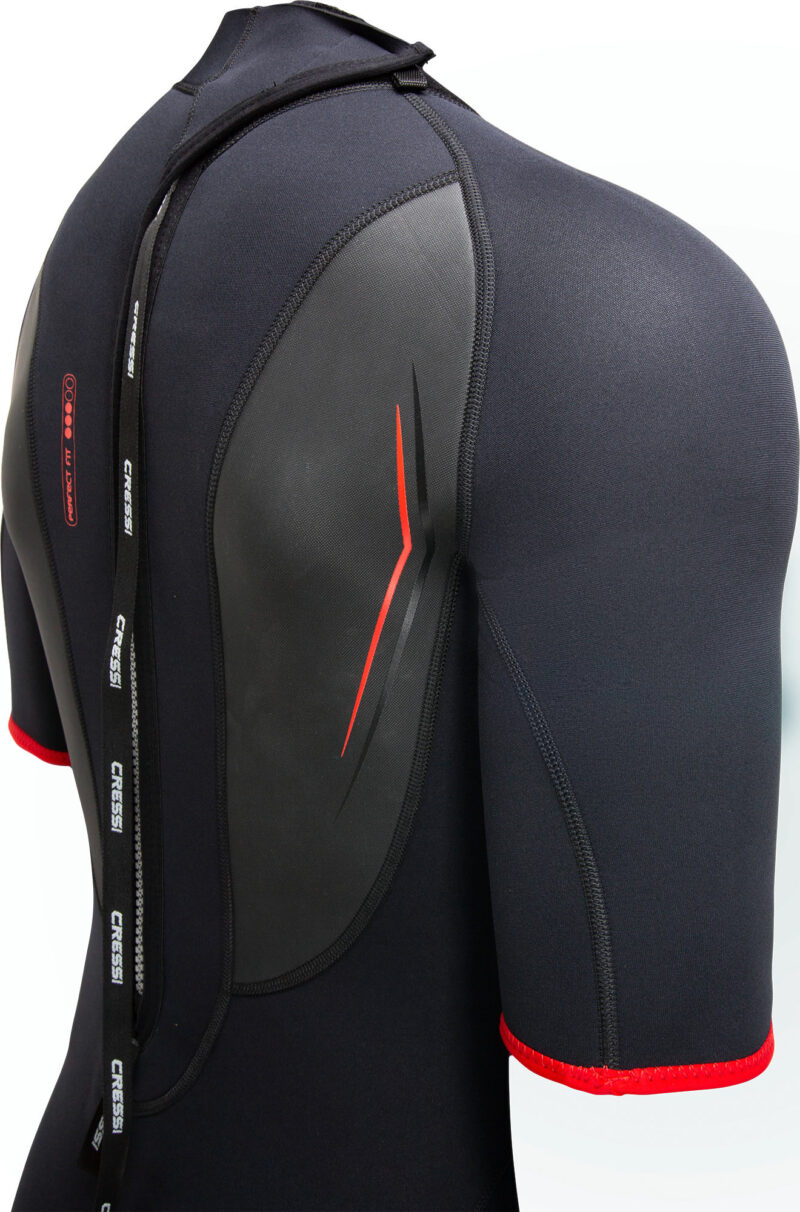 Cressi ALTUM MAN 3MM SHORTY WETSUIT BLACK/RED L/4 - Image 6