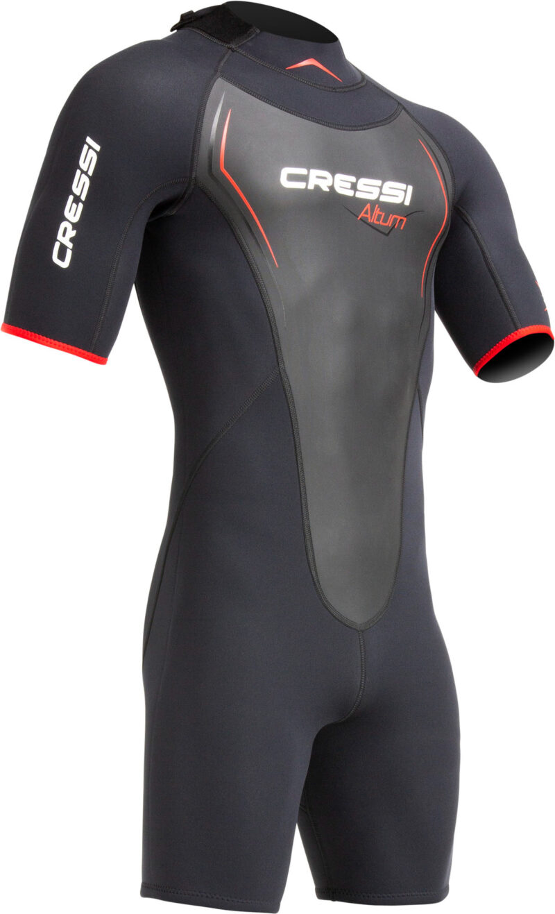 Cressi ALTUM MAN 3MM SHORTY WETSUIT BLACK/RED L/4 - Image 9