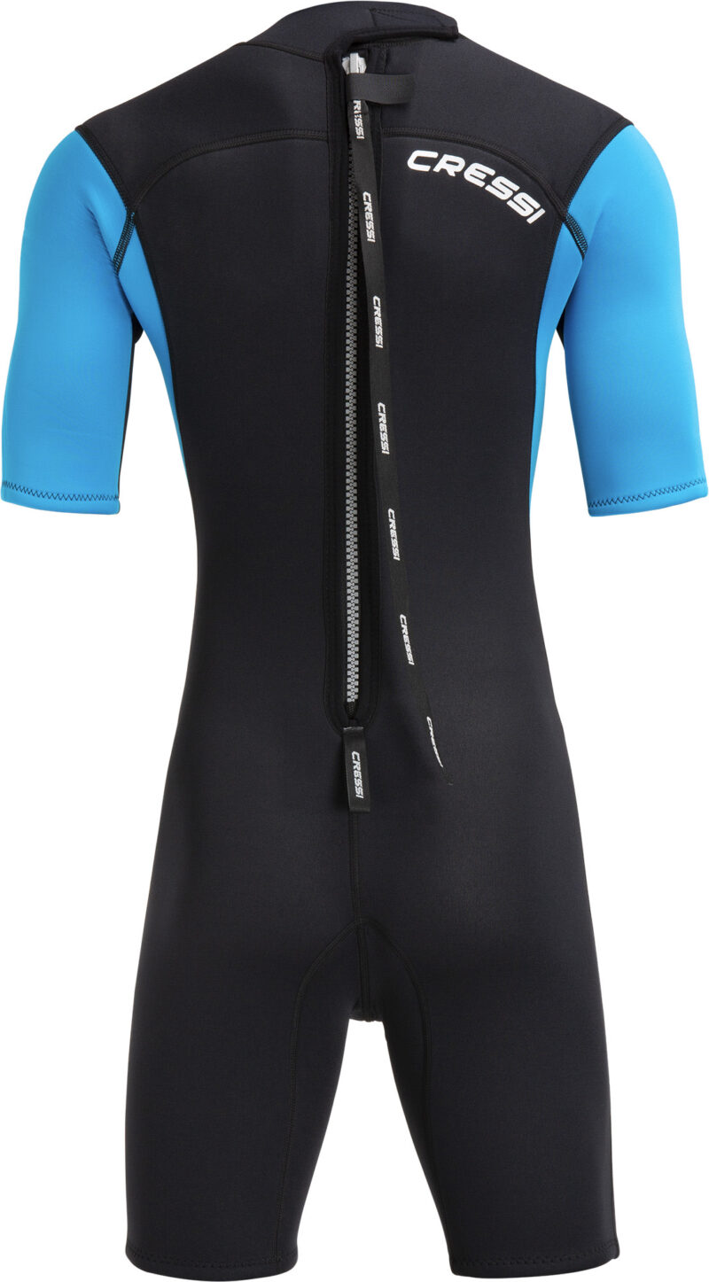 Cressi MED X LADY SHORTY WETSUIT BLACK/LIGHT BLUE/GREY 2.5mm S/2 - Image 4