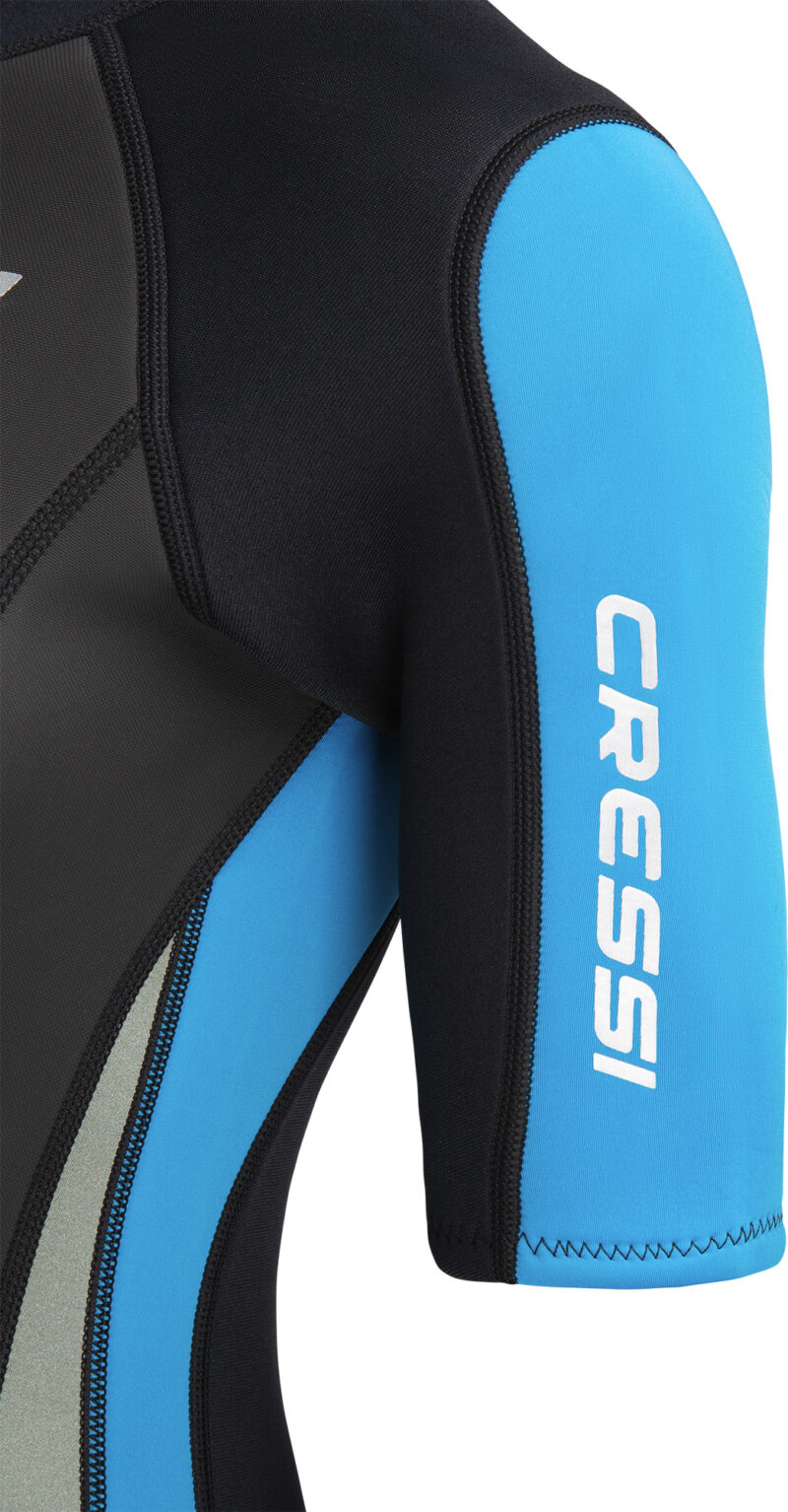 Cressi MED X LADY SHORTY WETSUIT BLACK/LIGHT BLUE/GREY 2.5mm S/2 - Image 12