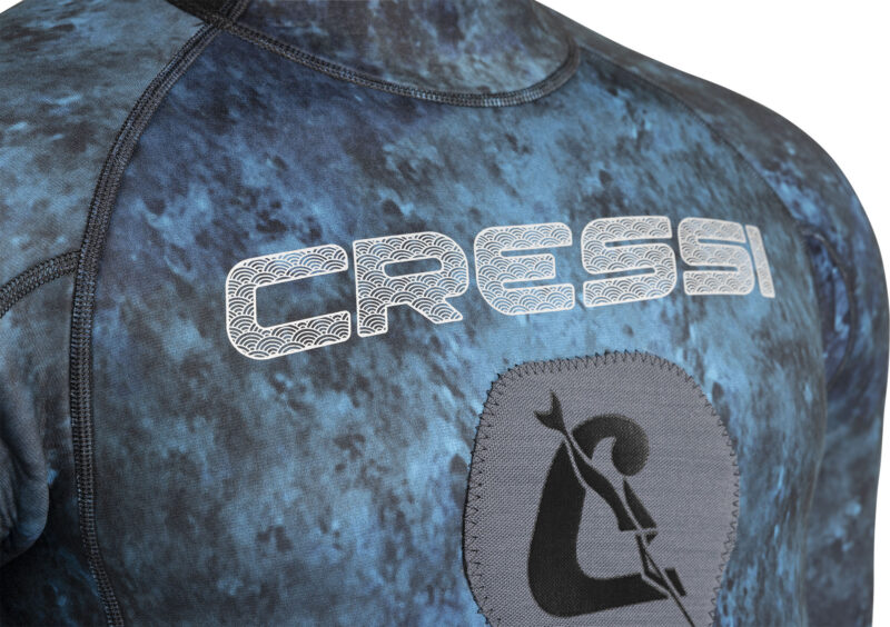 Cressi TOKUGAWA MAN MONOPIECE WETSUIT BLUE CAMO 3mm M/3 - Image 5