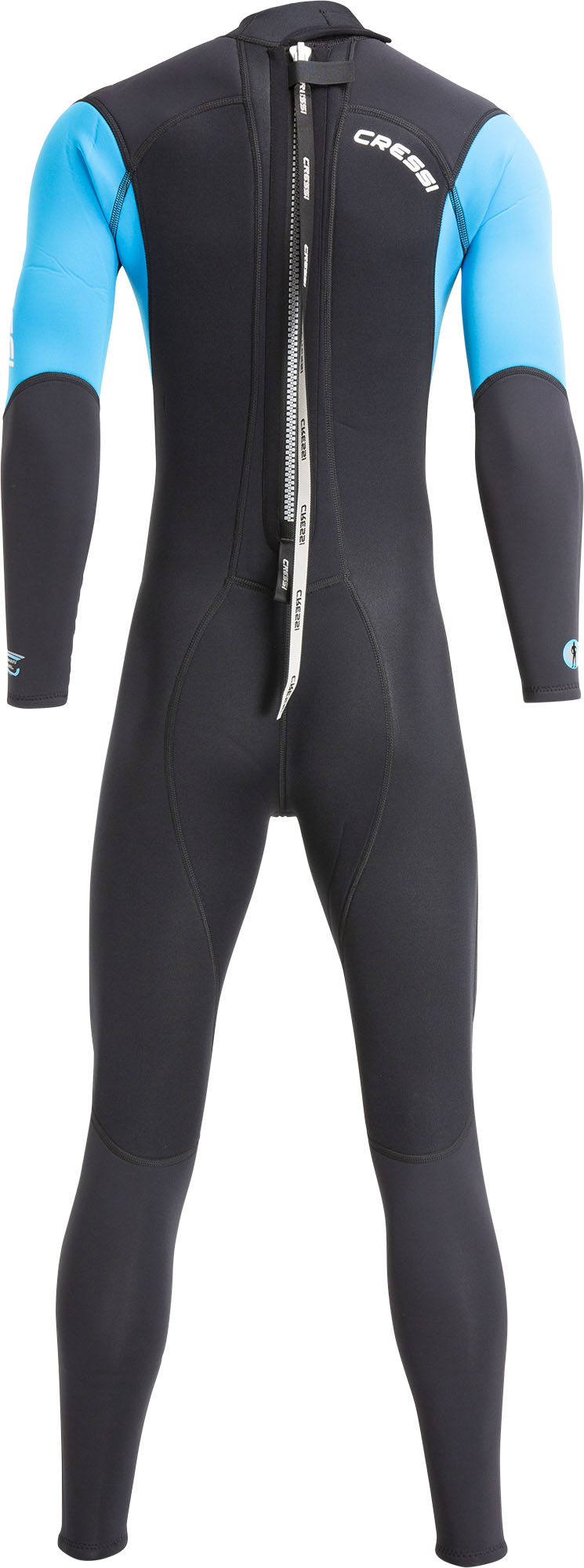 Cressi MOREA LADY MONOPIECE WETSUIT BLACK/TURQUOISE 3mm L/4 - Image 2