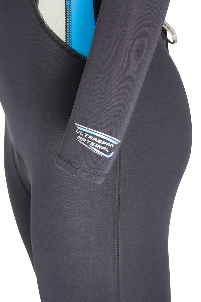 Cressi MOREA LADY MONOPIECE WETSUIT BLACK/TURQUOISE 3mm L/4 - Image 4