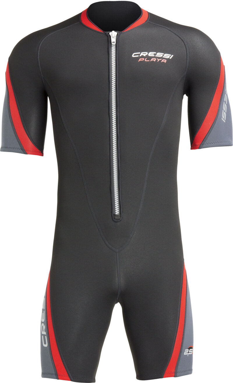 Cressi PLAYA MAN SHORTY WETSUIT BLACK/RED 2.5mm 2XL/6