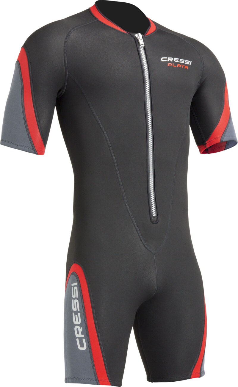 Cressi PLAYA MAN SHORTY WETSUIT BLACK/RED 2.5mm 2XL/6 - Image 4