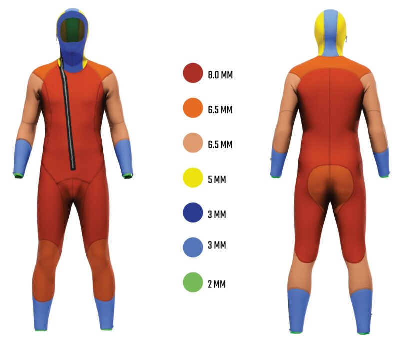 Cressi FACILE MAN MONOPIECE WETSUIT 8mm XL/5 - Image 7