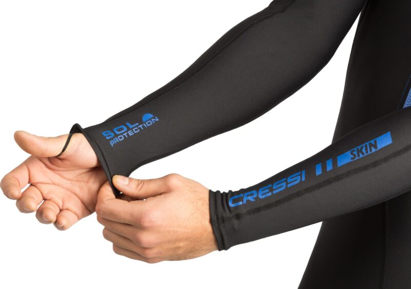 Cressi SKIN MAN MONOPIECE WETSUIT BLACK/BLUE 1mm M/3 - Image 11