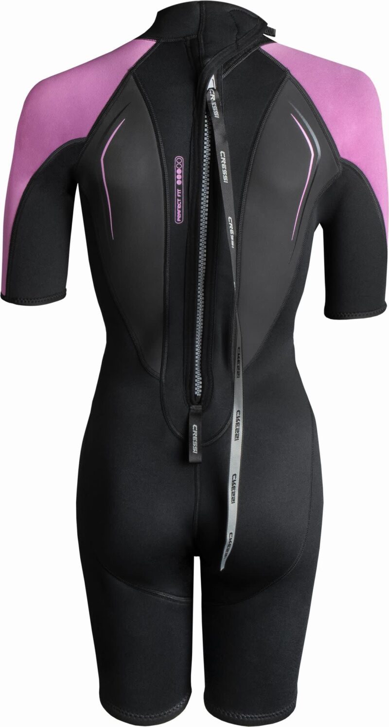 Cressi ALTUM LADY 3MM SHORTY WETSUIT BLACK/PINK XS/1 - Image 4