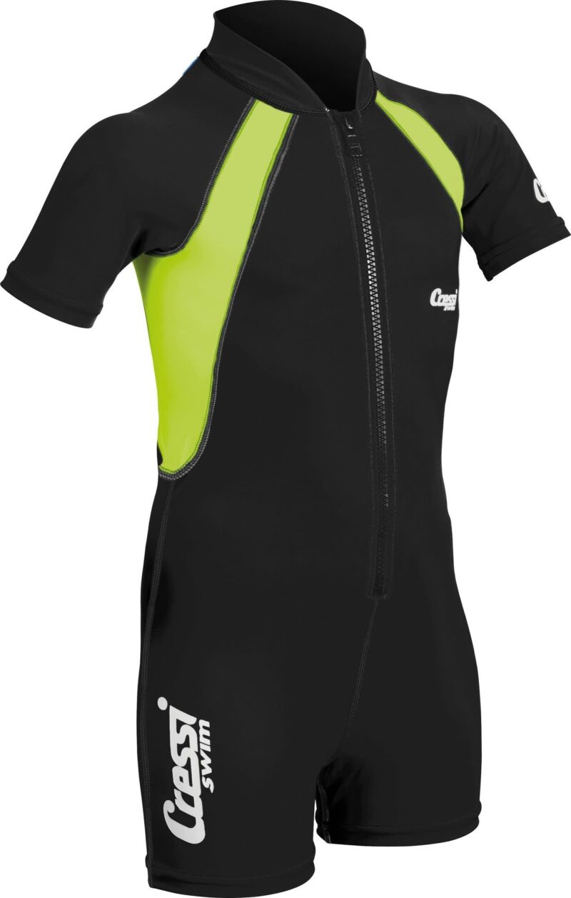 Cressi KIDS SHORTY WETSUIT SHORT SLEEVE BLACK/LIME Y 4