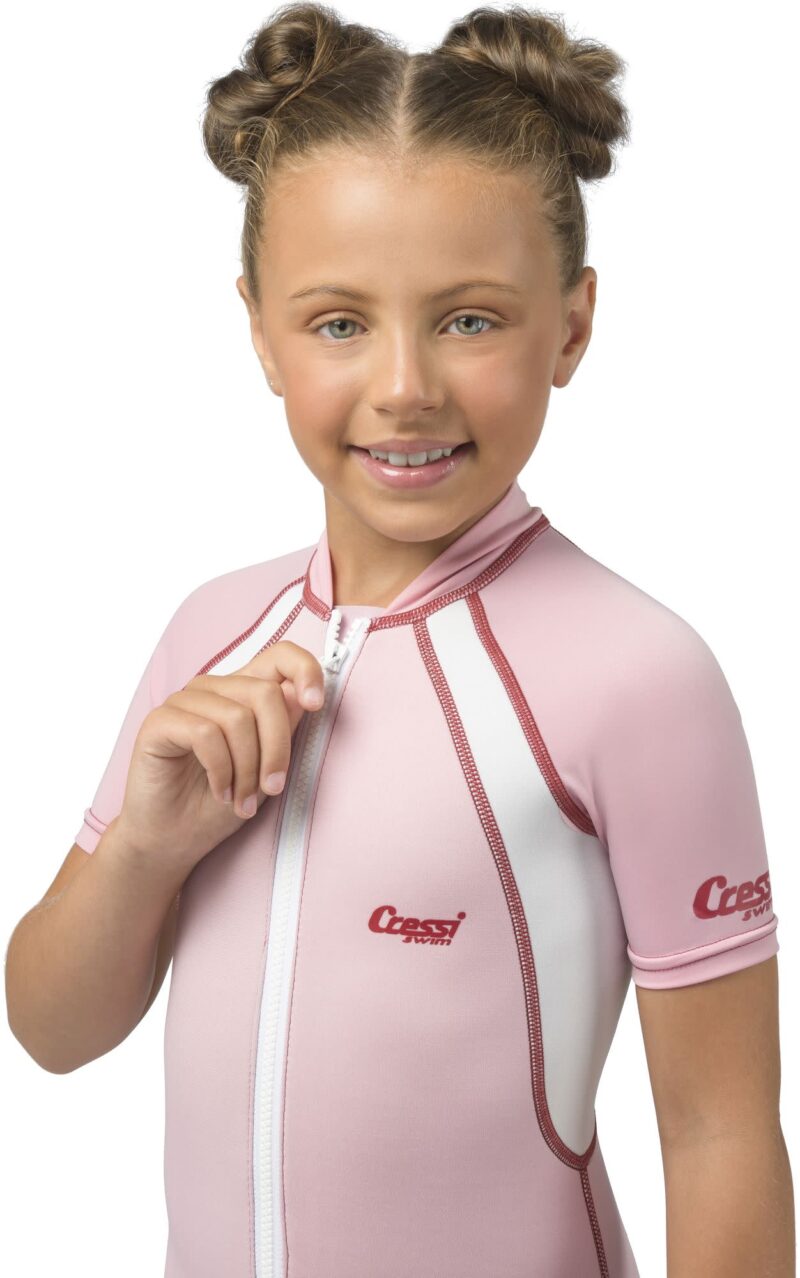 Cressi KIDS SHORTY WETSUIT SHORT SLEEVE PINK Y 7/8 - Image 19