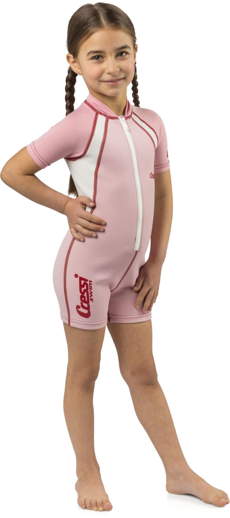 Cressi KIDS SHORTY WETSUIT SHORT SLEEVE PINK Y 7/8 - Image 8