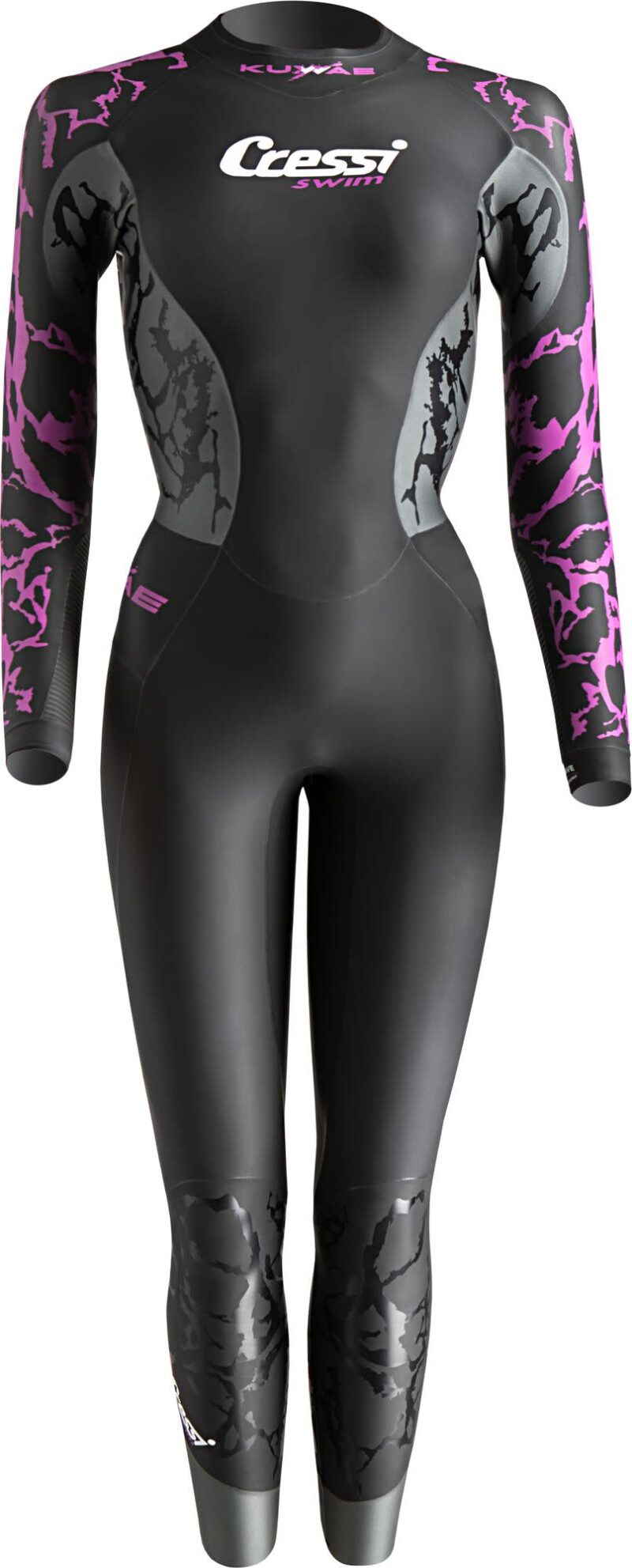 Cressi KUWAE LADY MONOP. SWIMSUIT BLACK/LILAC 2/3/4mm XL/5 - Image 2