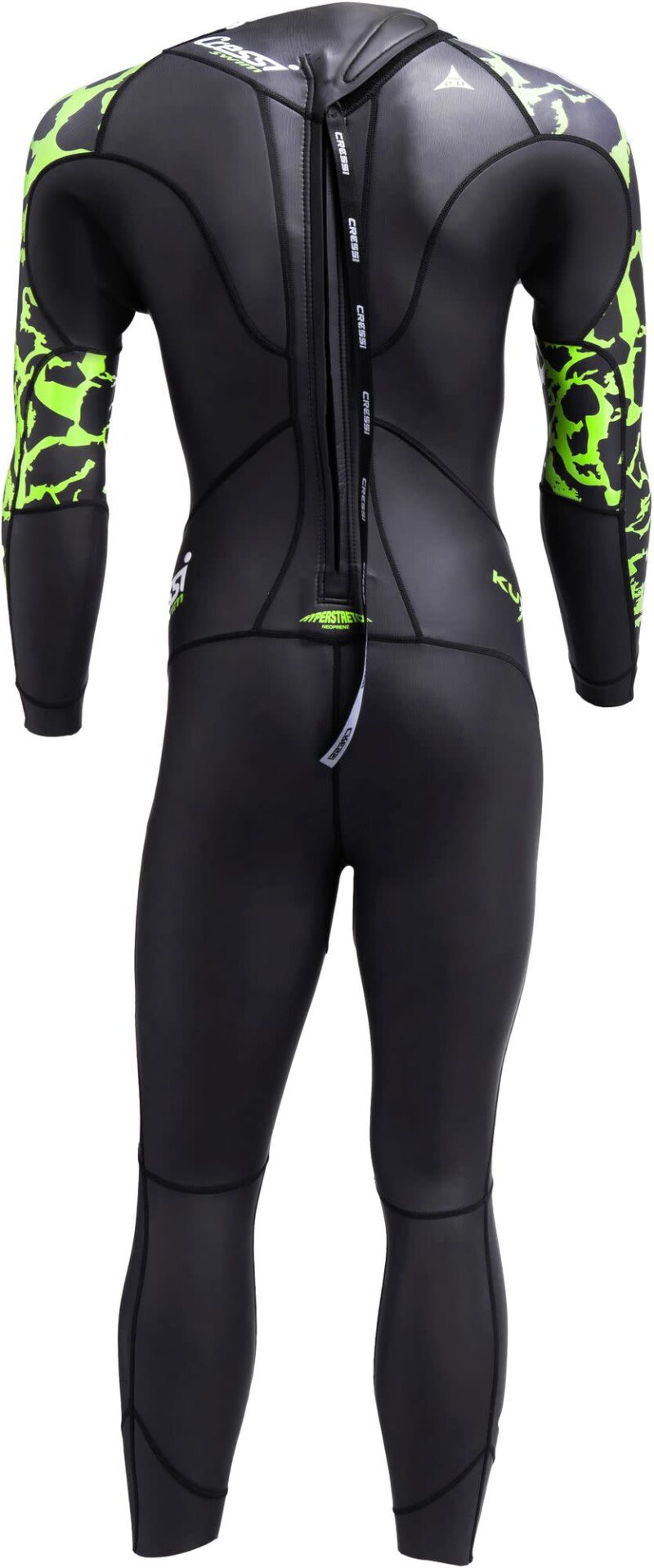 Cressi KUWAE MAN MONOPIECE SWIMSUIT BLACK/GREEN 2mm XL/5 - Image 2