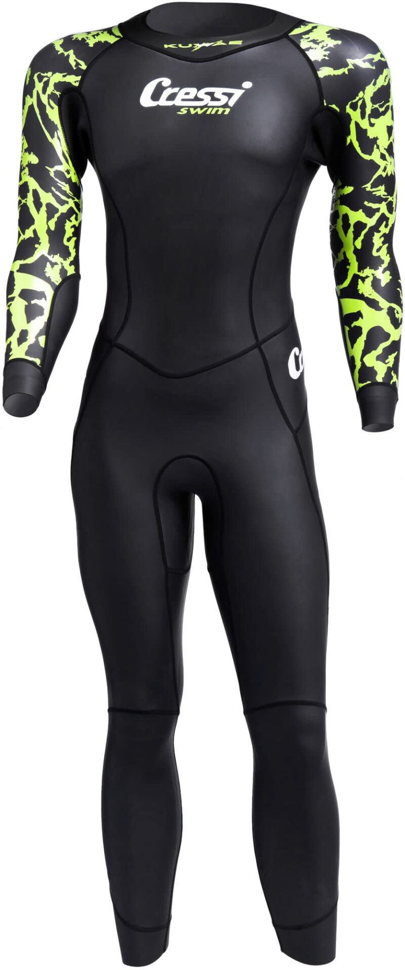 Cressi KUWAE MAN MONOPIECE SWIMSUIT BLACK/GREEN 2mm L/4