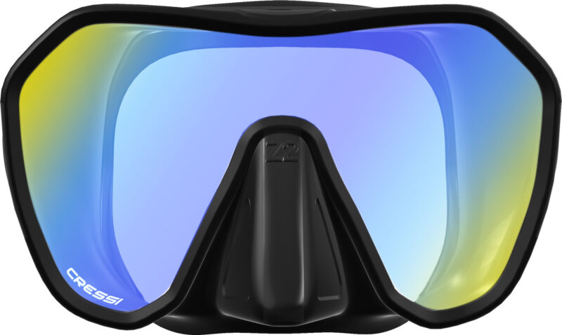 Cressi Z2 MASK BLACK/BLACK 380 UV YELLOW/BLUE LENSES - Image 2
