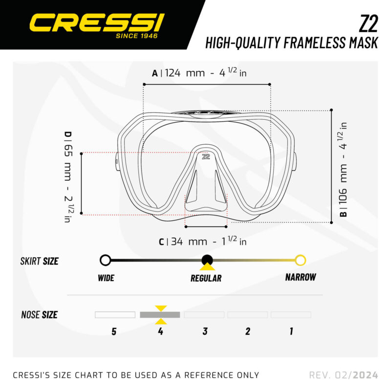 Cressi Z2 MASK GRAPHITE/GRAPHITE